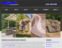 Tablet Screenshot of maxwellhardscapes.com